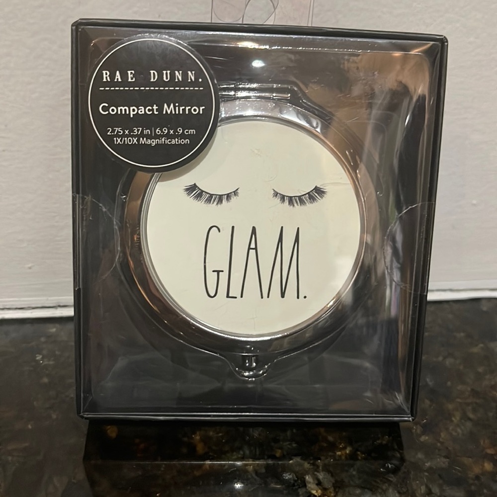 Rae Dunn - GLAM - compact mirror